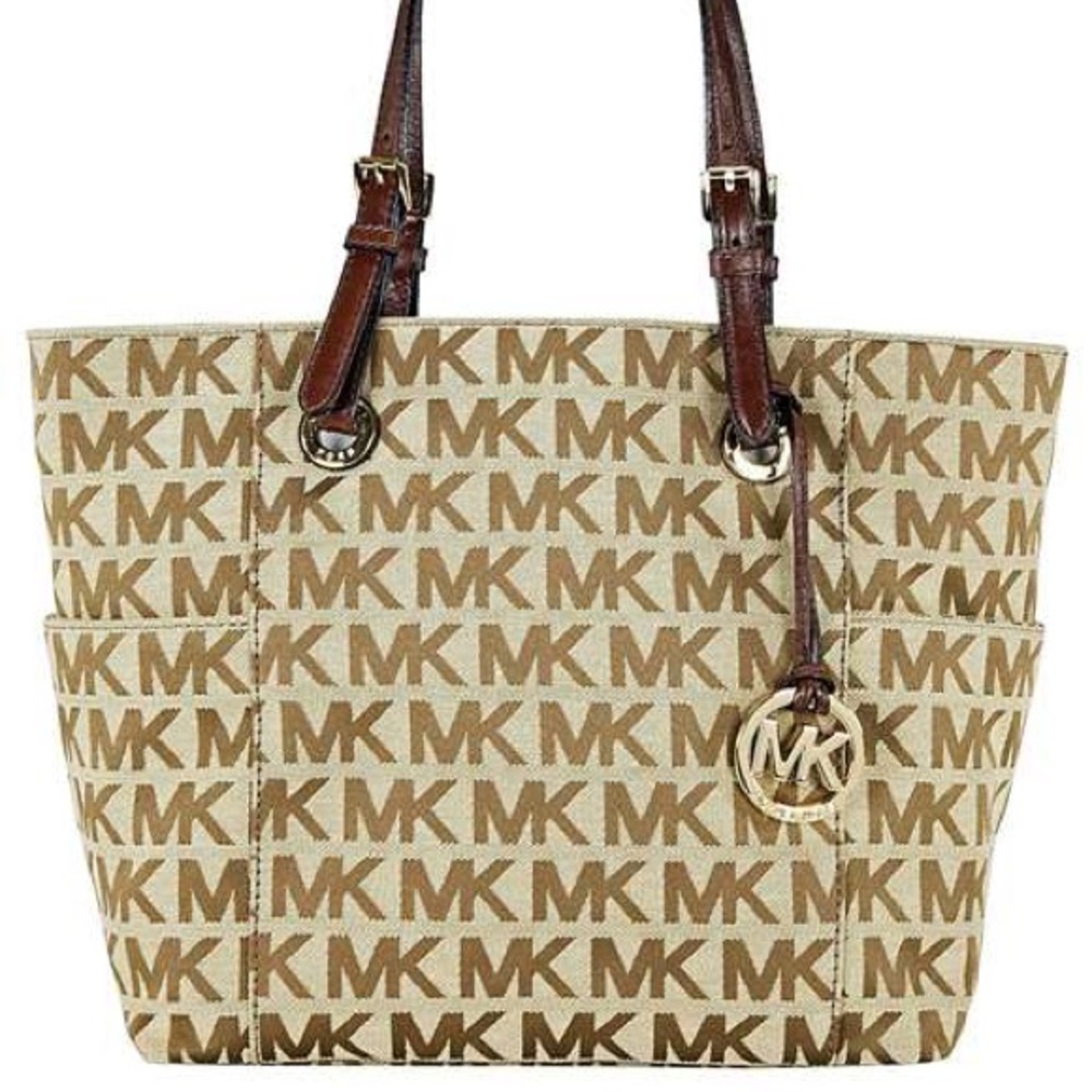Michael Kors MK Jacquard Sig Tote *Authentic*